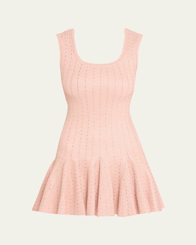 Maryanne Metallic Knit Mini Dress